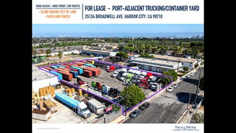 Port-Adjacent Trucking/Container Storage Yard - Truck Stop