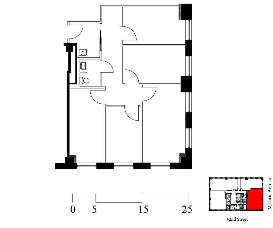 315 Madison Ave, New York, NY à louer Plan d’étage- Image 1 de 1