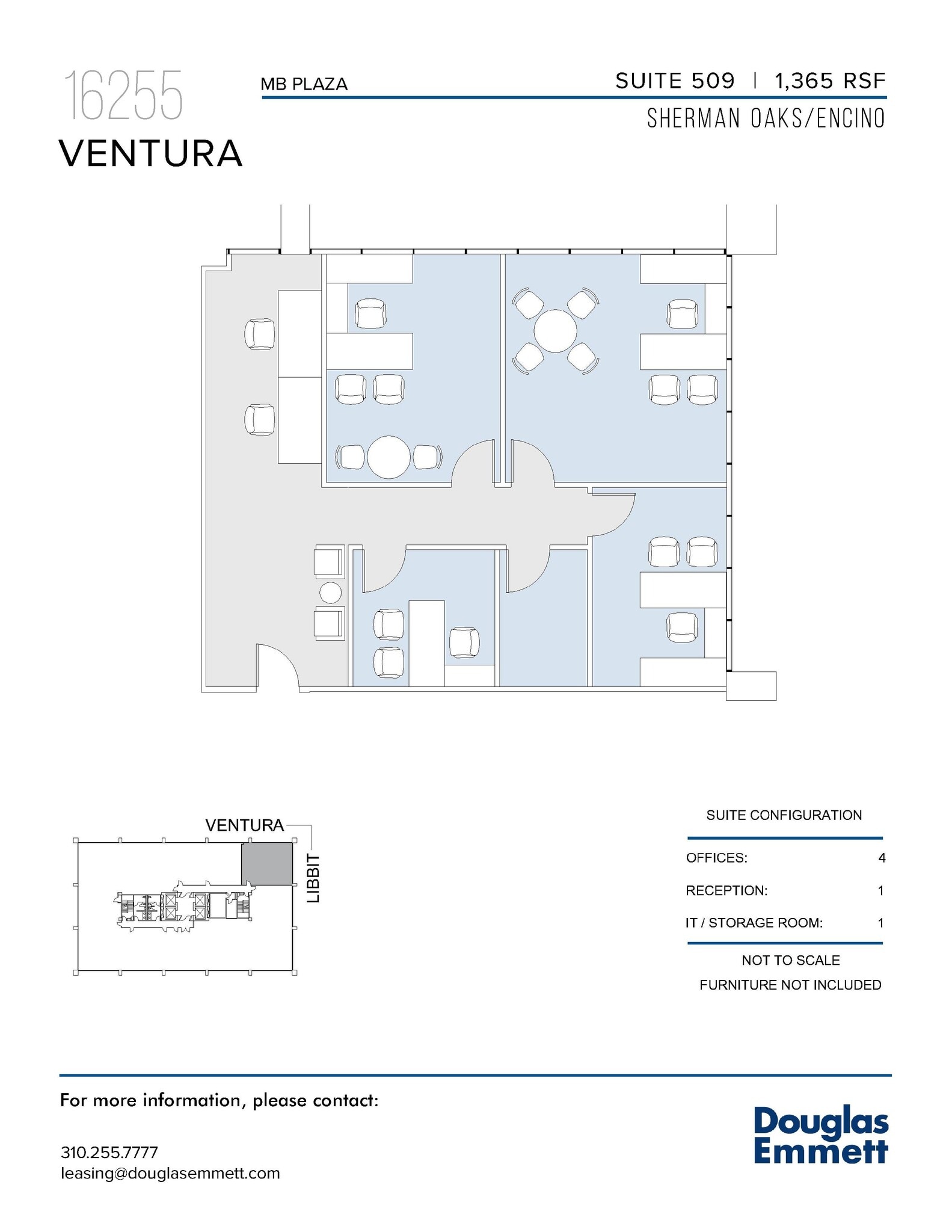 16255 Ventura Blvd, Encino, CA for lease Floor Plan- Image 1 of 1