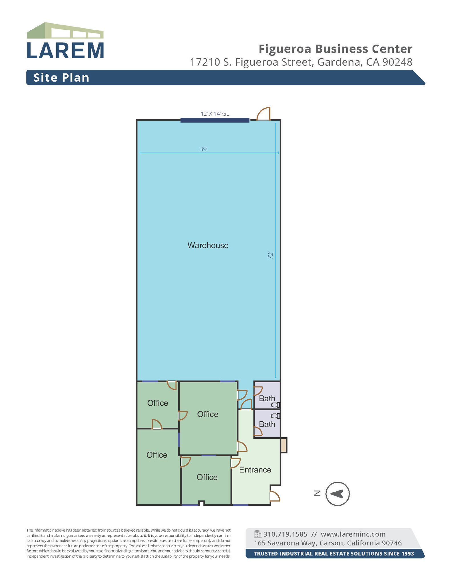 17202-17234 S Figueroa St, Gardena, CA for lease Floor Plan- Image 1 of 2