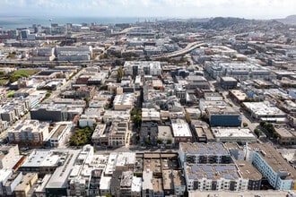 1154-1158 Howard St, San Francisco, CA - Aerial map view