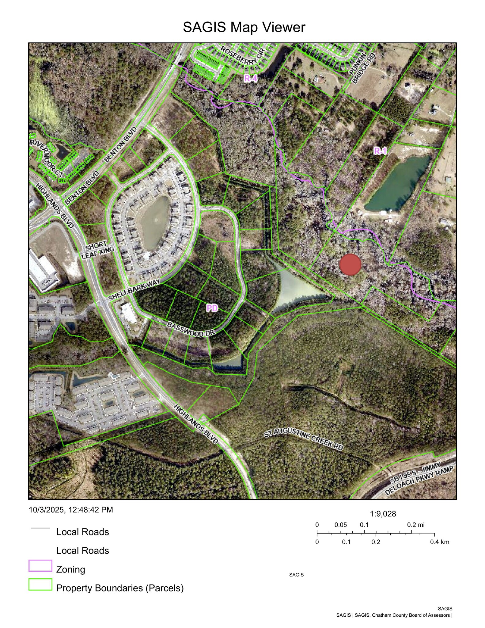 Monteith Rd, Savannah, GA for sale Plat Map- Image 1 of 12