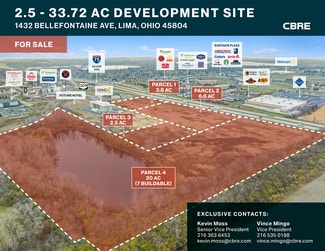 Plus de détails pour 1432 Bellefontaine Ave, Lima, OH - Terrain à vendre