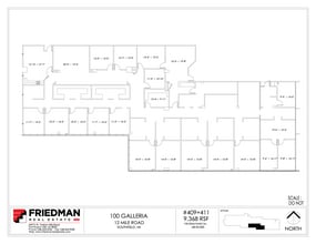 300 Galleria Officentre, Southfield, MI for lease Floor Plan- Image 1 of 2