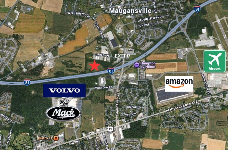 18230 Shawley Dr, Hagerstown, MD for sale - Aerial - Image 2 of 3