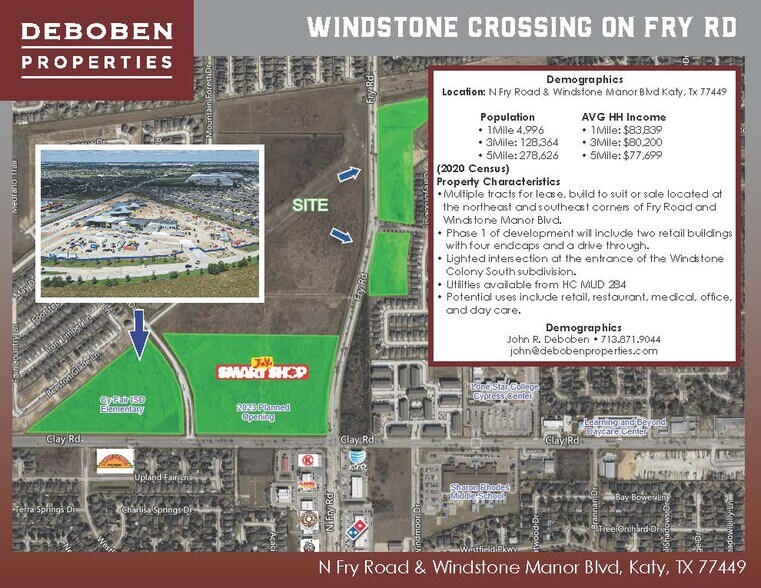 N Fry Rd & Windstone Manor Blvd, Katy, TX à vendre - Photo du bâtiment - Image 3 de 6