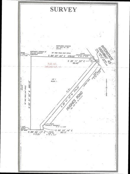 I-45 @ Hughes Rd, Dickinson, TX for sale - Site Plan - Image 2 of 2