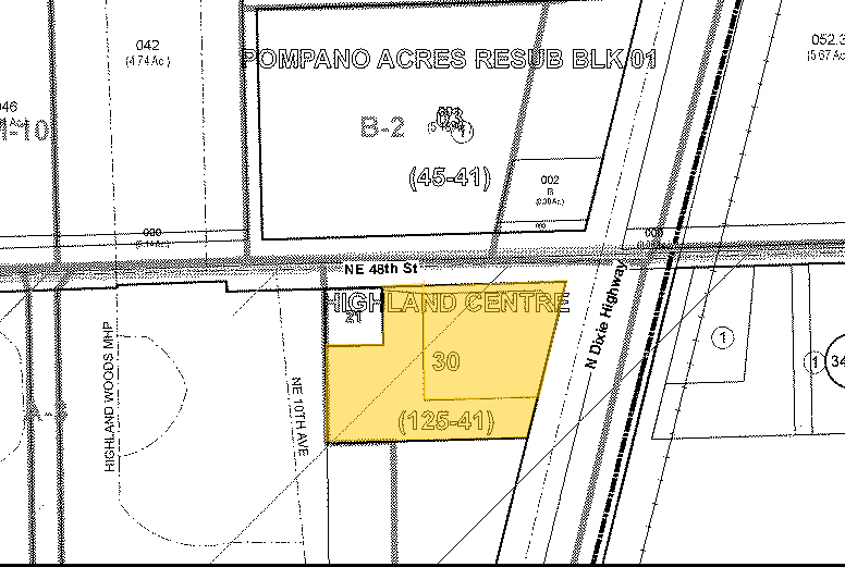 4811 N Dixie Hwy, Pompano Beach, FL for lease - Plat Map - Image 3 of 3