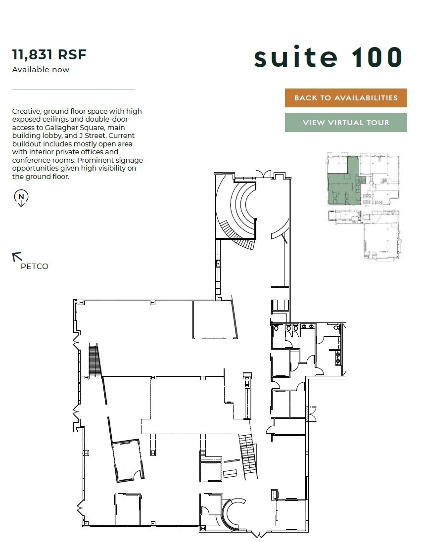 350 10th Ave, San Diego, CA à louer Plan d’étage- Image 1 de 1