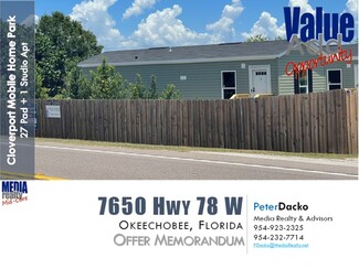 Plus de détails pour 7650 Hwy 78 W, Okeechobee, FL - Multi-résidentiel à vendre