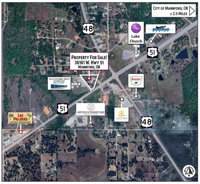 36161 W Highway 51, Mannford, OK à vendre - Aérien - Image 3 de 36