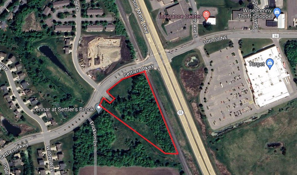 SW Corner Hwy 55 & Settlers Pkwy, Buffalo, MN à vendre - Photo du bâtiment - Image 2 de 2