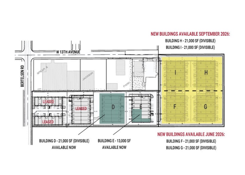 1375 S Bertelsen Rd, Eugene, OR for lease - Site Plan - Image 2 of 3