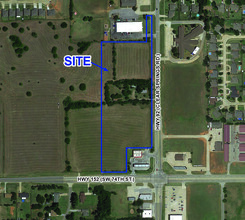 Hwy 152 & Hwy 92, Mustang, OK - AERIAL  map view