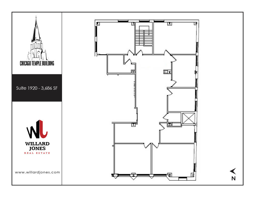 77 W Washington St, Chicago, IL à louer Plan d’étage- Image 1 de 1