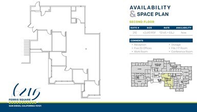 6215 Ferris Sq, San Diego, CA for lease Floor Plan- Image 2 of 2