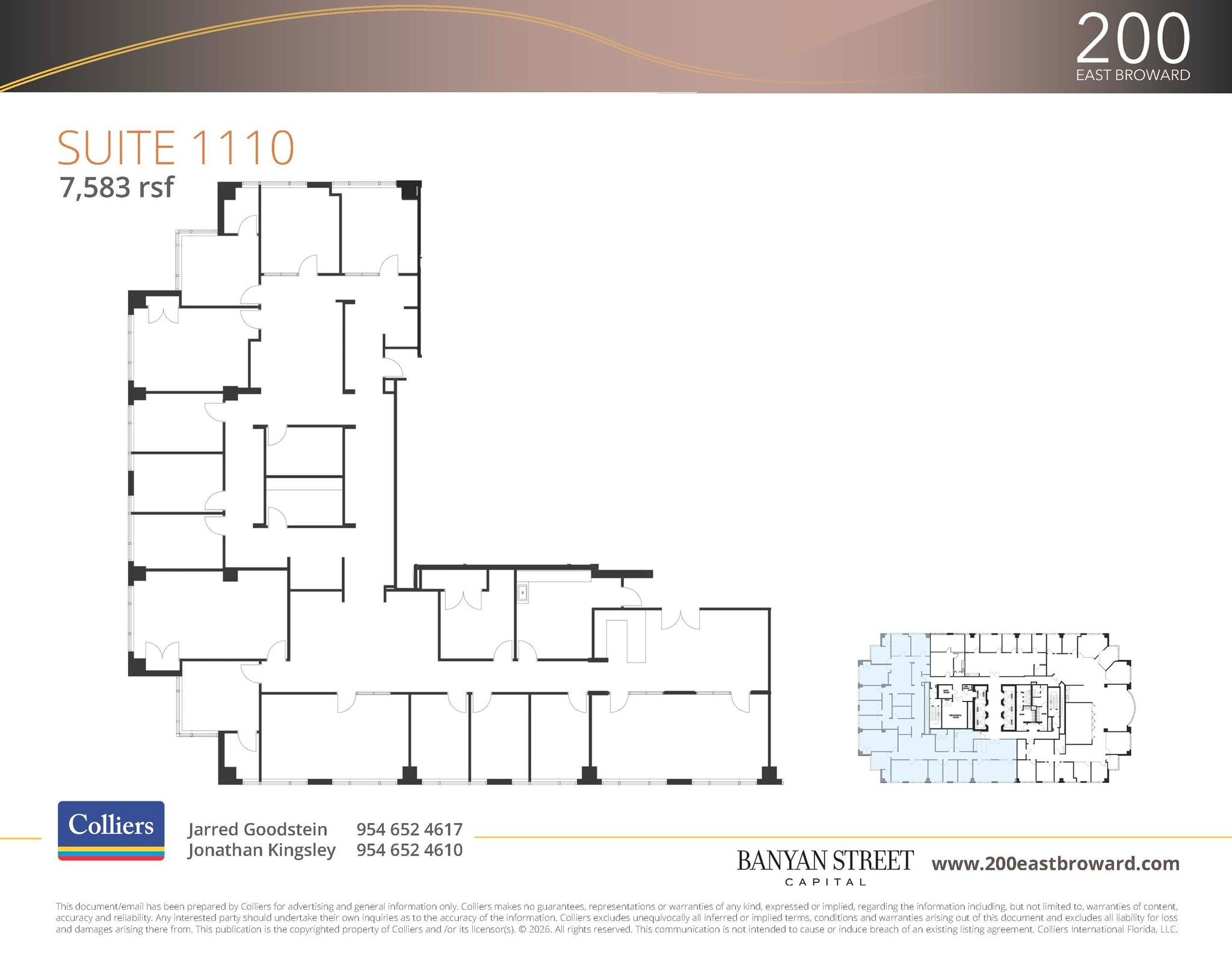 200 E Broward Blvd, Fort Lauderdale, FL for lease Floor Plan- Image 1 of 2