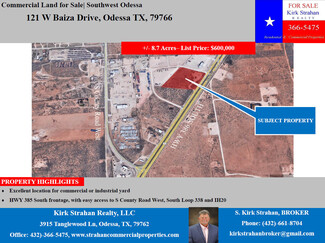 Plus de détails pour 121 Baiza dr, Odessa, TX - Terrain à vendre