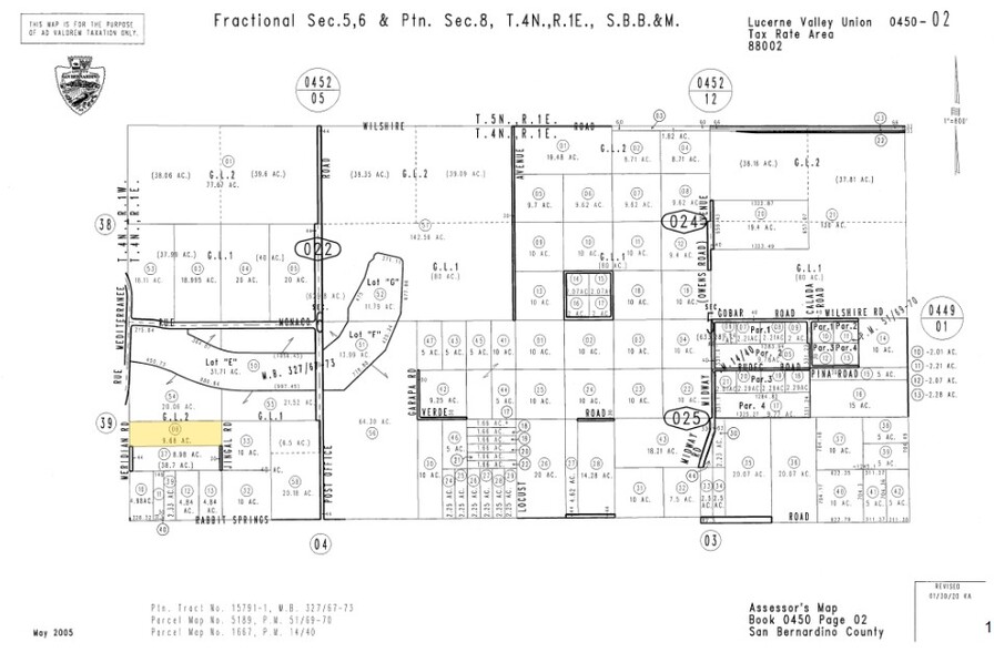 0 Meridian Rd, Lucerne Valley, CA for sale - Building Photo - Image 3 of 3