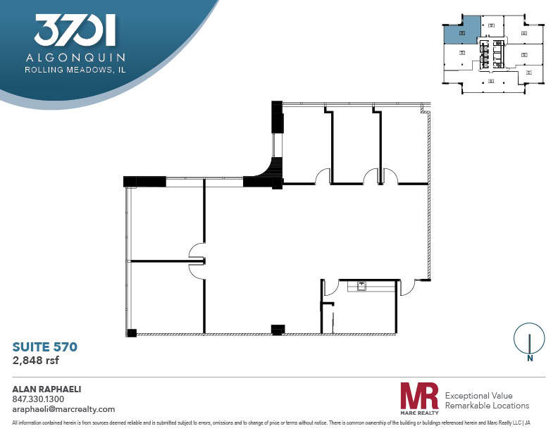 3701 Algonquin Rd, Rolling Meadows, IL for lease Floor Plan- Image 1 of 5