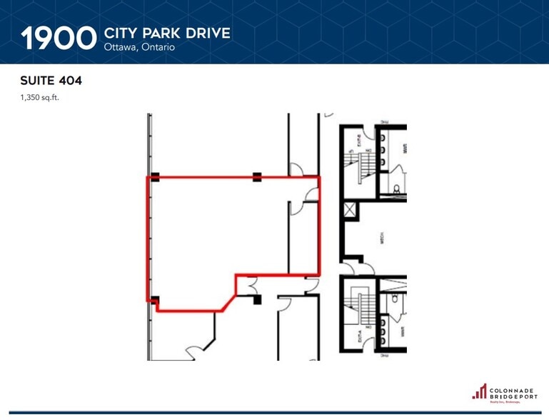 1900 City Park Dr, Ottawa, ON for lease - Floor Plan - Image 2 of 4