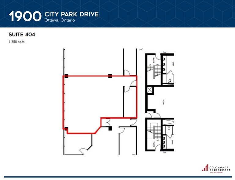 1900 City Park Dr, Ottawa, ON à louer - Plan d’étage - Image 2 de 4