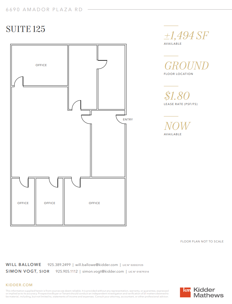 6690 Amador Plaza Rd, Dublin, CA for lease Floor Plan- Image 1 of 1