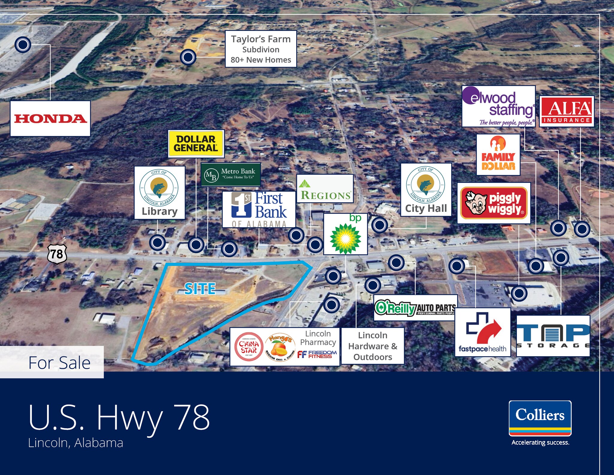 Hwy 78 & Magnolia St, Lincoln, AL for sale Primary Photo- Image 1 of 5