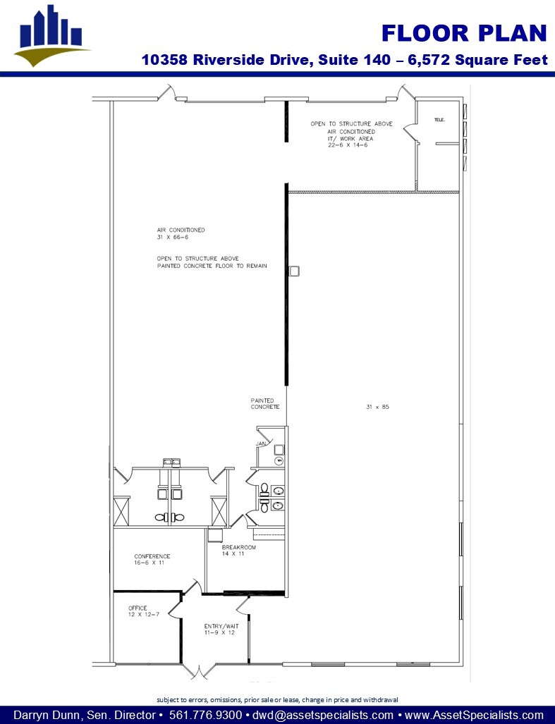 10358 Riverside Dr, Palm Beach Gardens, FL for lease Floor Plan- Image 1 of 1