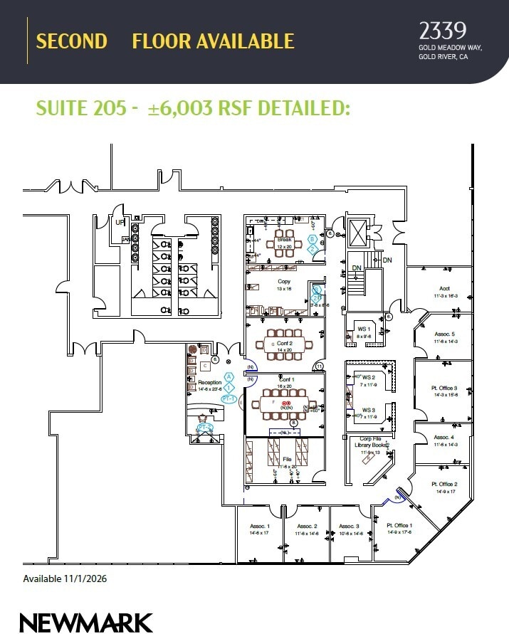 2339 Gold Meadow Way, Gold River, CA à louer Plan d’étage- Image 1 de 1