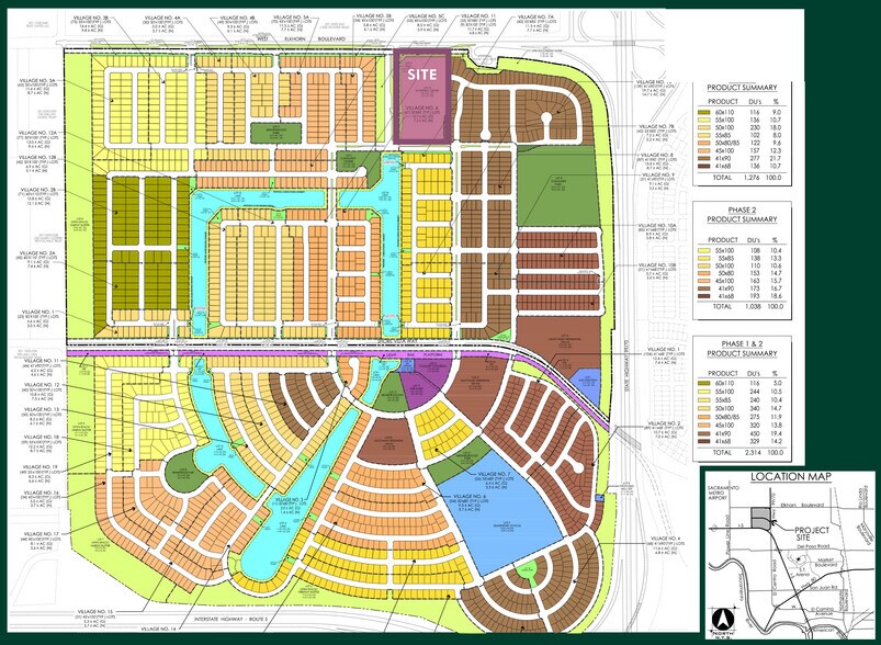 SEC W Elkhorn Blvd & Waterside Dr, Sacramento, CA à louer - Plan cadastral - Image 2 de 2