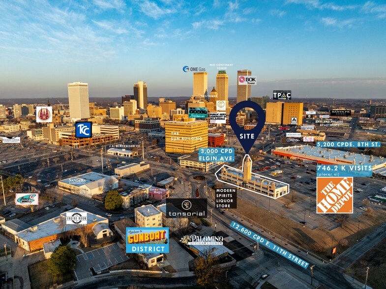 401-421 E 11th St, Tulsa, OK à vendre - Photo du bâtiment - Image 1 de 5