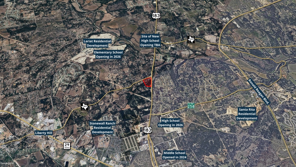 Hwy 183 & RM 1869, Liberty Hill, TX for sale - Building Photo - Image 3 of 5