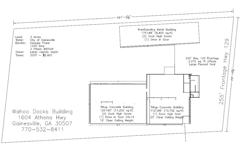 1604 Athens Hwy, Gainesville, GA à vendre - Plan d’étage type - Image 3 de 4