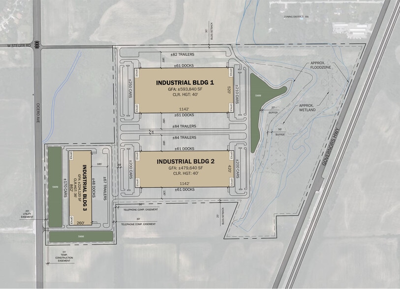 Venture Park 57, University Park, IL à louer - Plan de site - Image 2 de 4