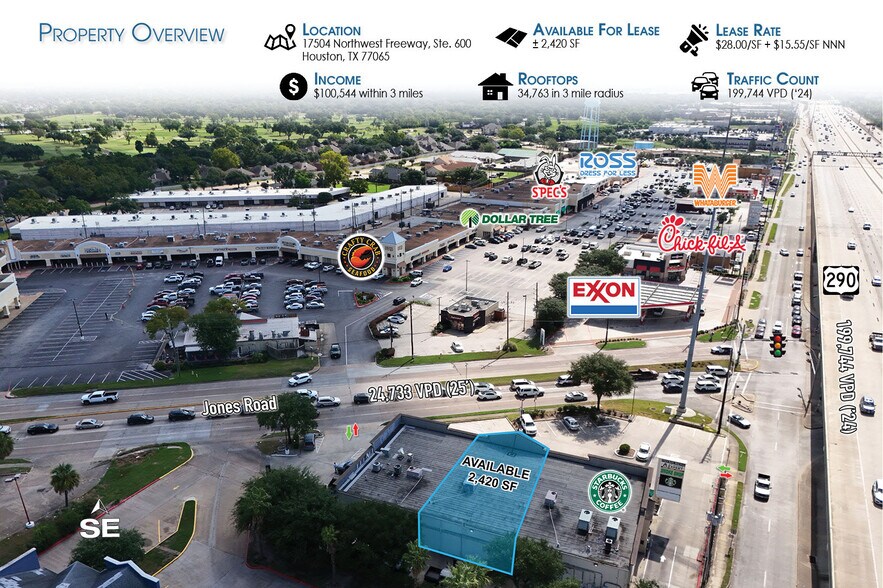 17504 Northwest Fwy, Jersey Village, TX à louer - Photo du bâtiment - Image 2 de 3