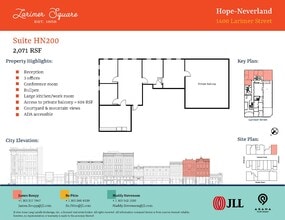 1400-1498 Larimer St, Denver, CO à louer Plan d’étage- Image 2 de 2
