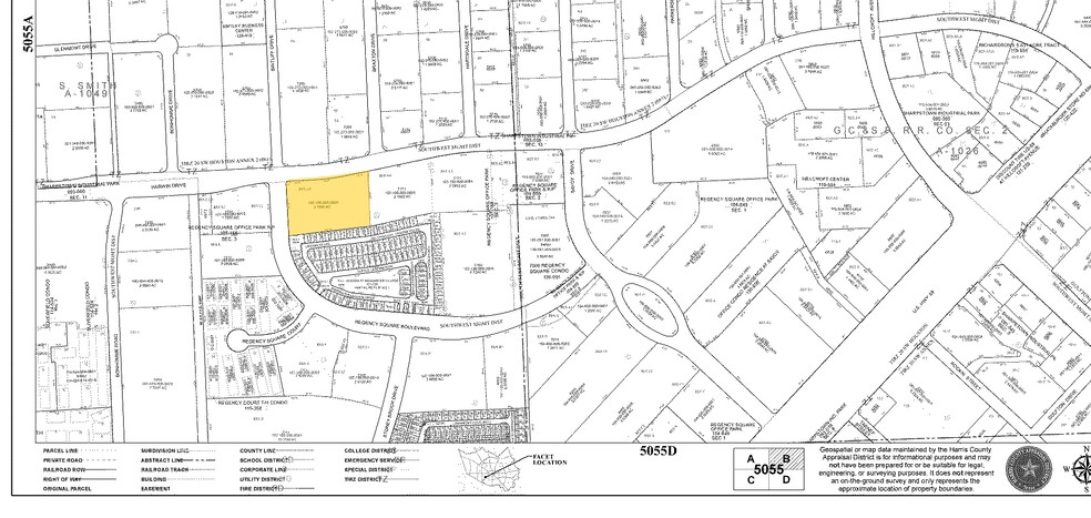 7233-7275 Harwin Dr, Houston, TX à vendre - Plan cadastral - Image 1 de 1