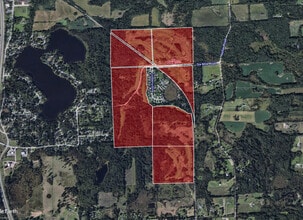 1111 Six Mile Rd, Whitmore Lake, MI - AÉRIEN Vue de la carte