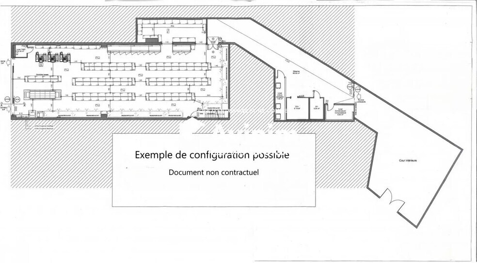 Retail in Saint-Denis for lease - Floor Plan - Image 2 of 2