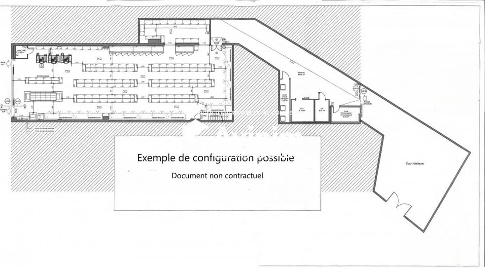 Commerce de détail dans Saint-Denis à louer - Plan d’étage - Image 2 de 2