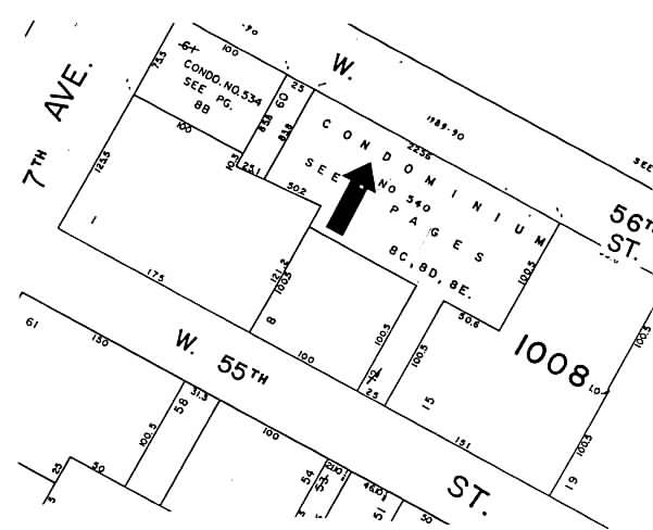 156 W 56th St, New York, NY for lease - Plat Map - Image 2 of 30