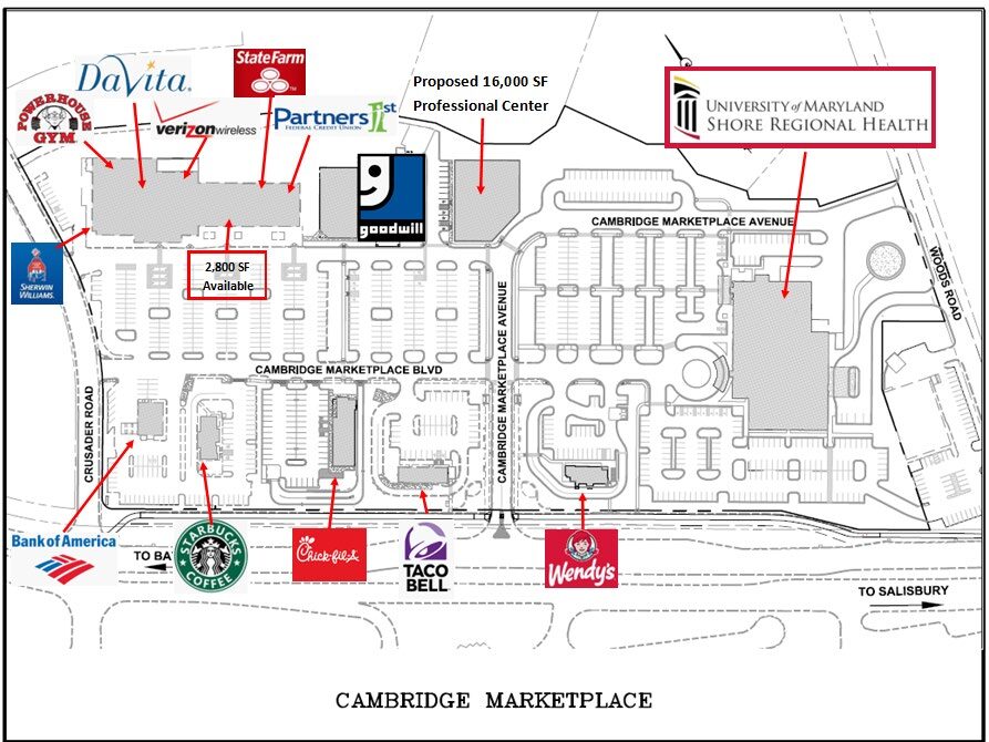 712 Cambridge Plz, Cambridge, MD à louer Plan de site- Image 1 de 2