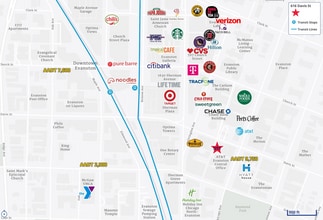 616 Davis St, Evanston, IL - Aérien  Vue de la carte