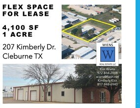 207 Kimberly Dr, Cleburne, TX for lease Aerial- Image 1 of 4