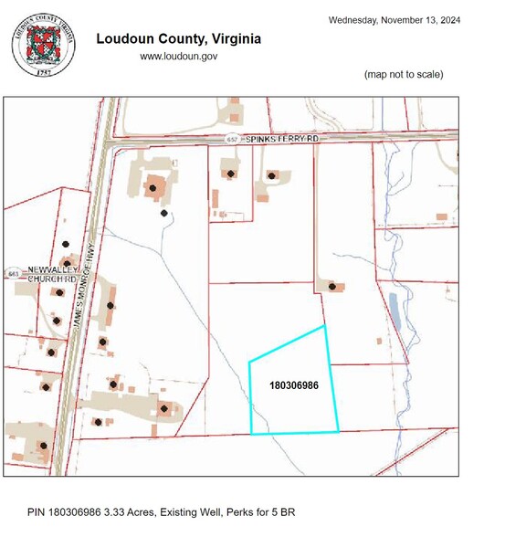 Spinks Ferry Rd, Leesburg, VA à vendre - Plan cadastral - Image 2 de 2