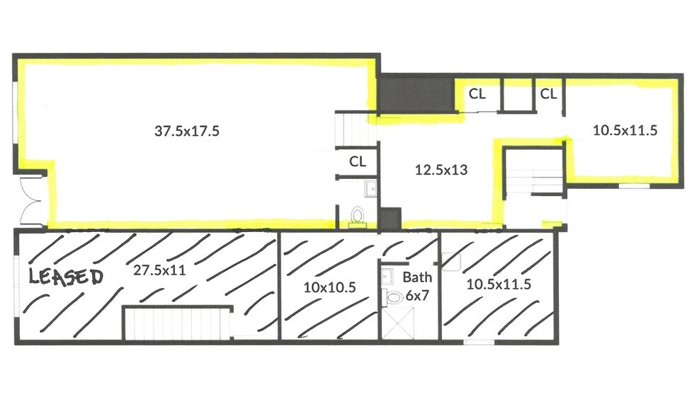 2877 Fairfield Ave, Bridgeport, CT à louer - Plan d’étage type - Image 2 de 4