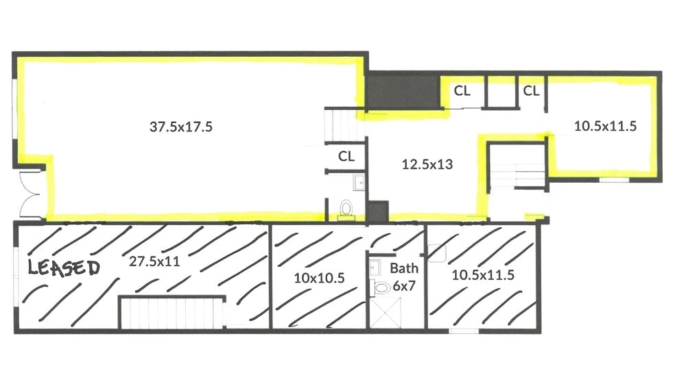 2877 Fairfield Ave, Bridgeport, CT for lease - Typical Floor Plan - Image 2 of 4