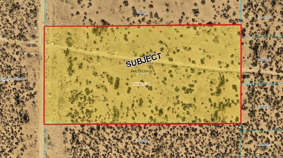 5.27 Acres Sierra Highway, Palmdale, CA à vendre - Aérien - Image 2 de 5