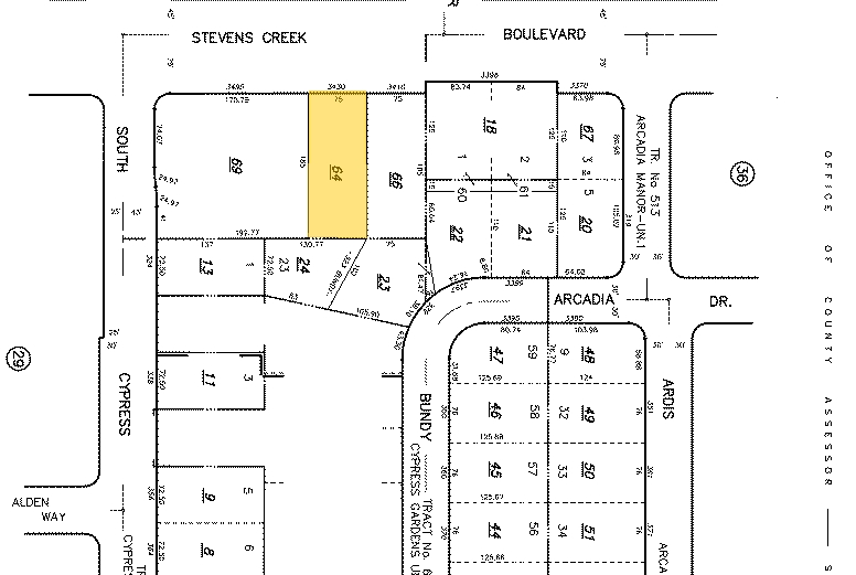 3430 Stevens Creek Blvd, San Jose, CA à louer - Plan cadastral - Image 3 de 4